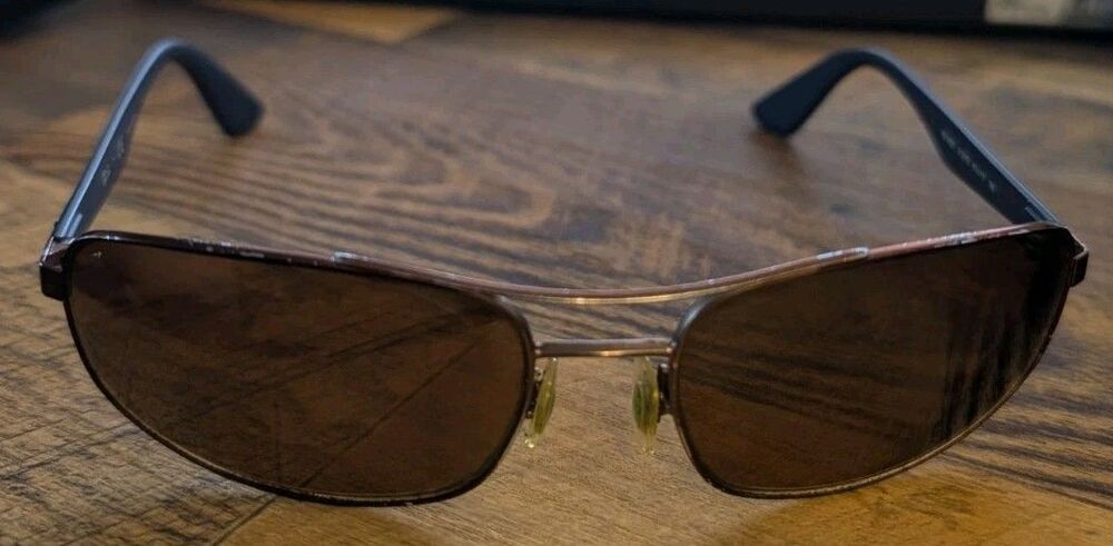 Ray-Ban RB3527 012/73 Sunglasses Frames Only 61mm Brown Aviator Gunmetal